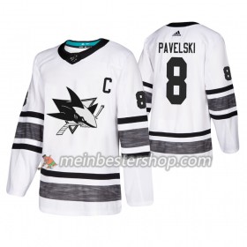 San Jose Sharks Joe Pavelski 8 2019 All-Star Adidas Weiß Trikot Authentic - Herren